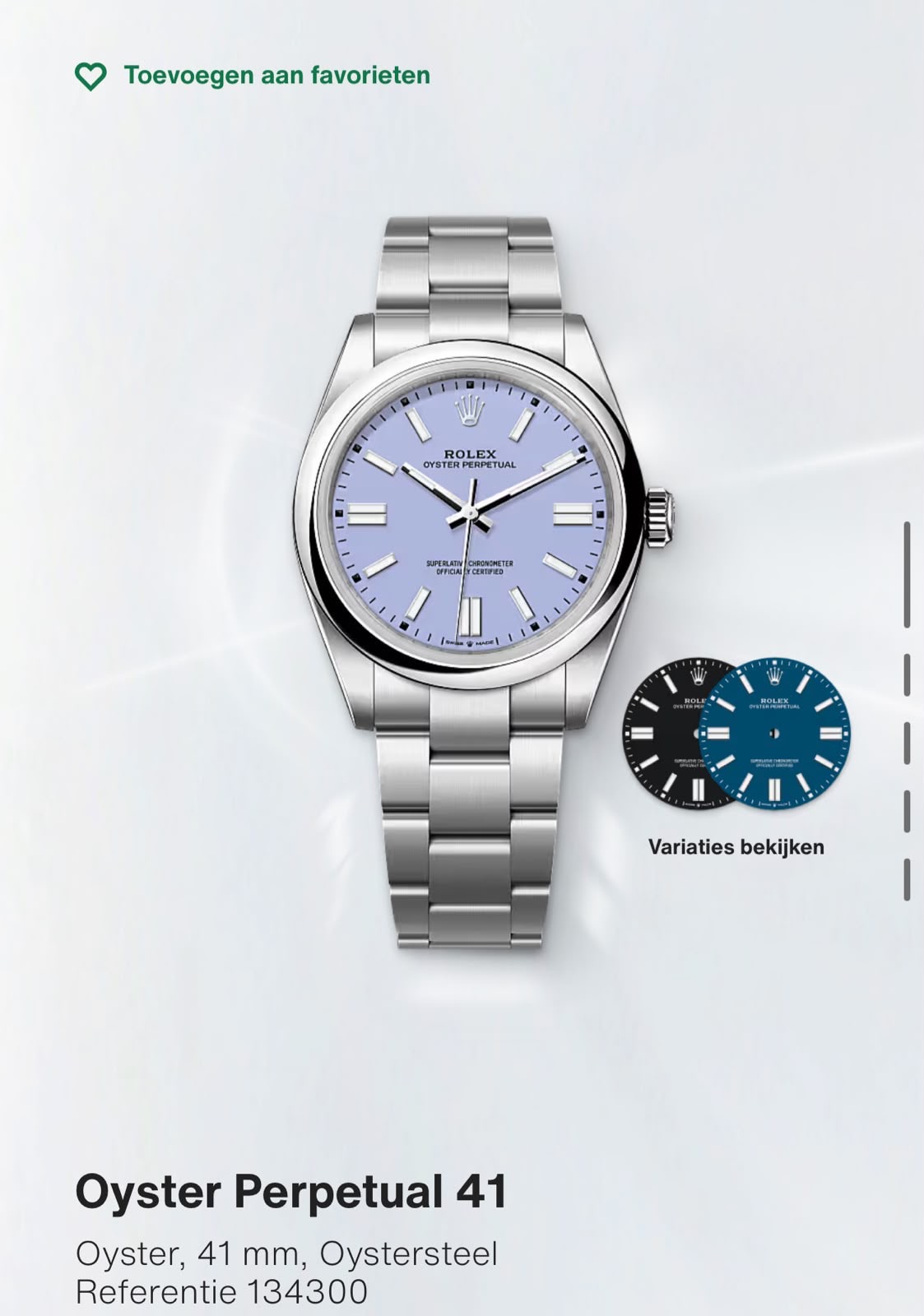 Rolex rolex OP41 lavendel